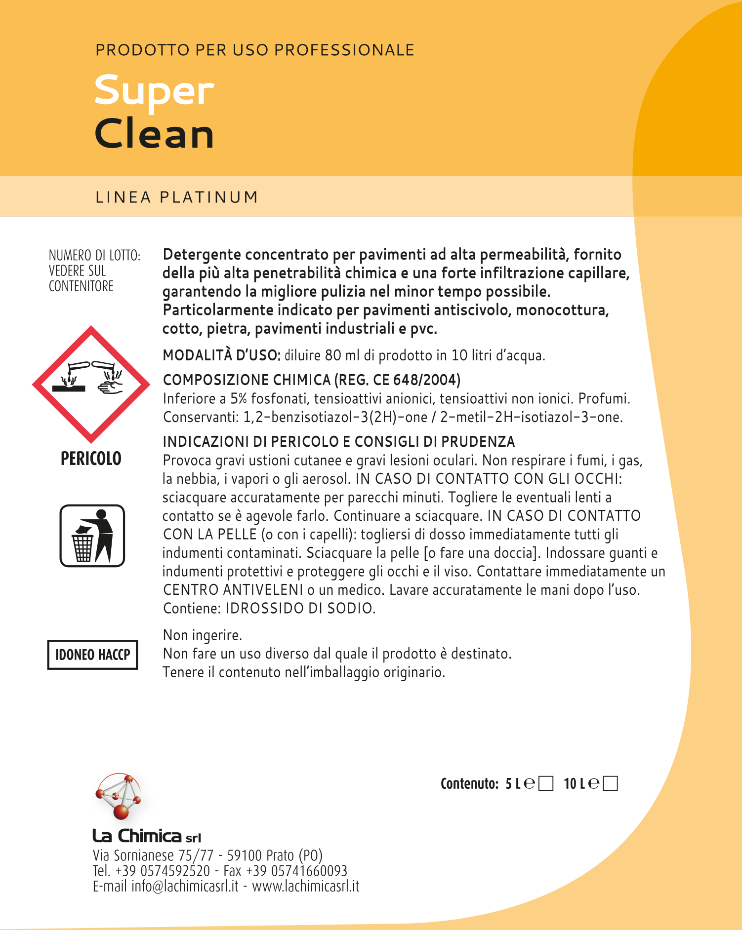 Super Clean, detergente pavimenti manutentore ad alta capacità sgrassante - immagine 3
