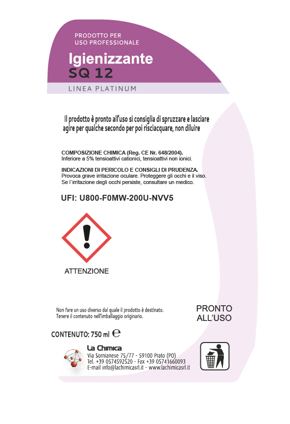 SQ12 Igienizzante universale antialone - immagine 3